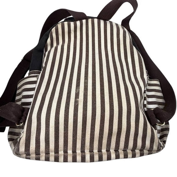Henri Bendel canvas striped centennial backpack - Picture 2 of 9